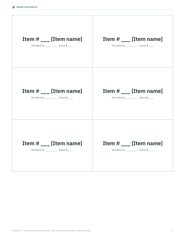 Preview of Printable Display Cards PDF